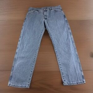 Wrangle Blues Jeans Mens 38x30 Blue Denim Pants Workwear Regular Fit Straight